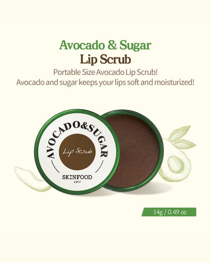 [SKINFOOD] Avocado & Sugar Lip Scrub