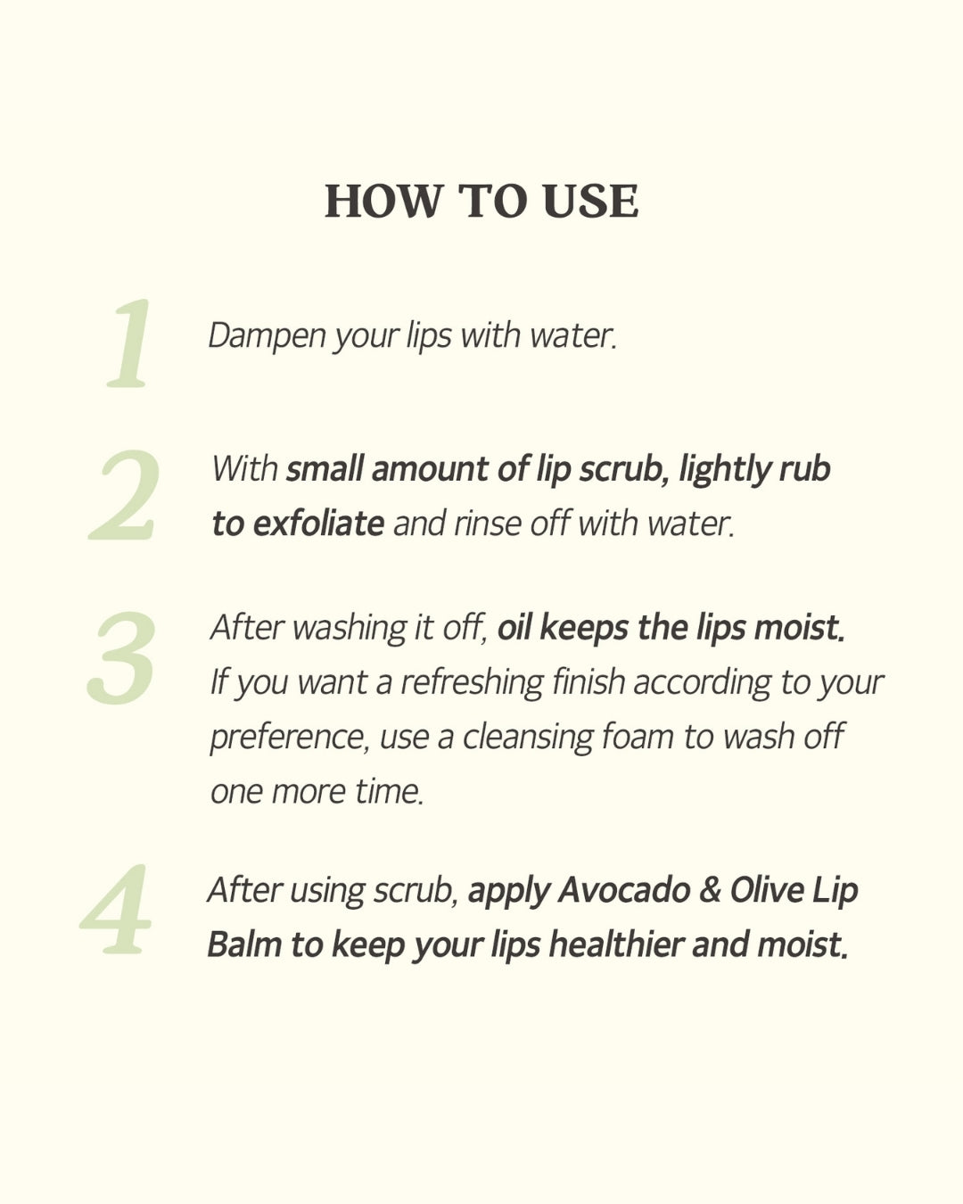 [SKINFOOD] Avocado & Sugar Lip Scrub