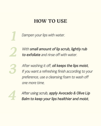 [SKINFOOD] Avocado & Sugar Lip Scrub