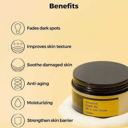 [COSRX] ADVANCED SNAIL 92 ALL IN ONE CREAM