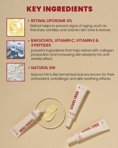 [KSECRET] Seoul 1988 Eye Cream – Retinal Liposome 4% + Fermented Bean