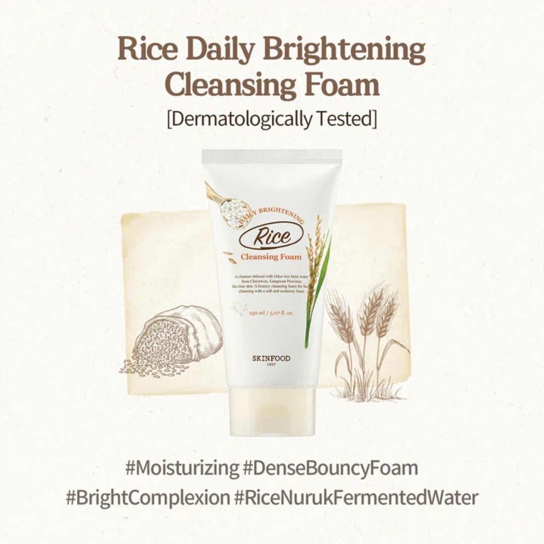 Rice Daily Brightening Cleansing Foam